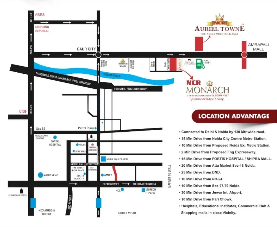 NCR Monarch Location Map